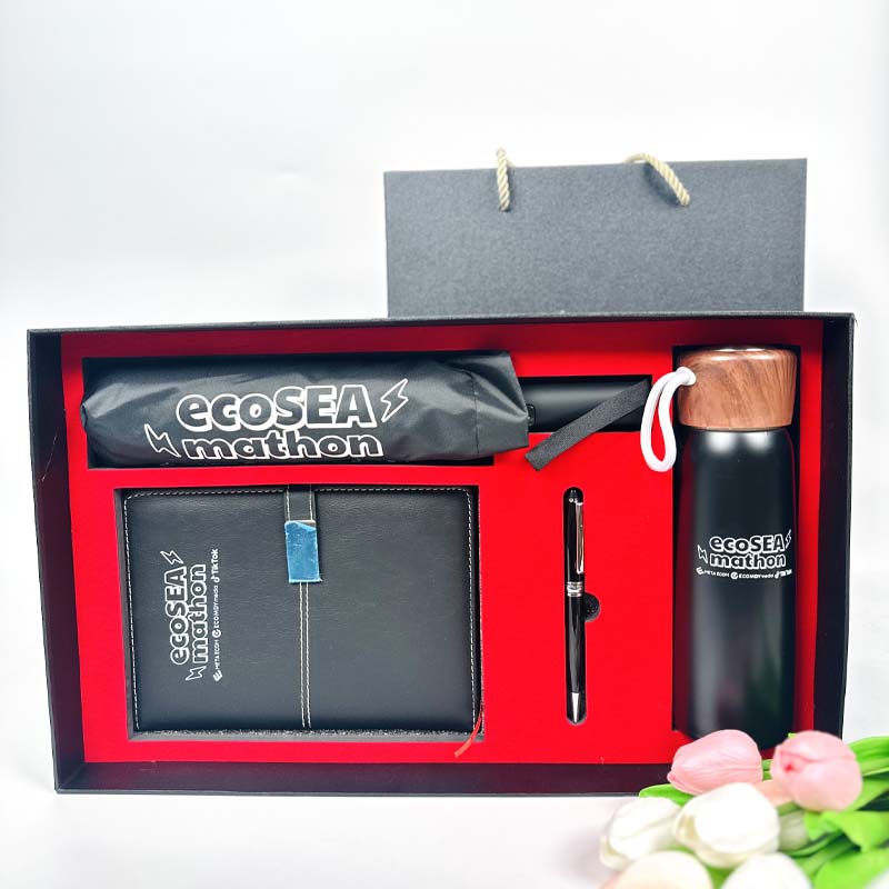 Set Ô Bình Sổ Bút In Logo Doanh Nghiệp | OBSBPPR01