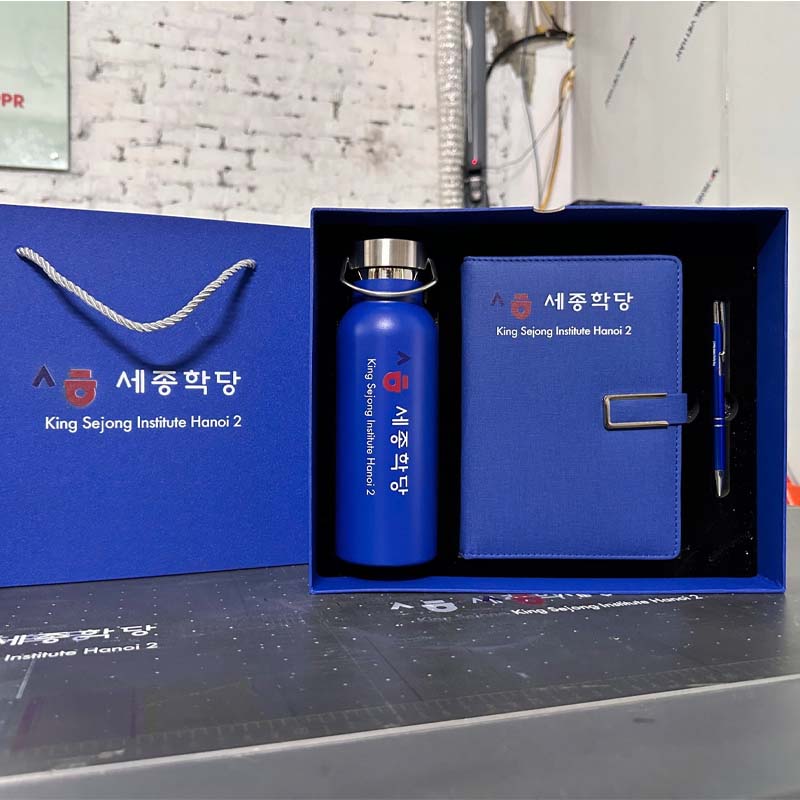 Set Sổ Bình Bút In Khắc Logo Theo Yêu Cầu | SBBOPPR06