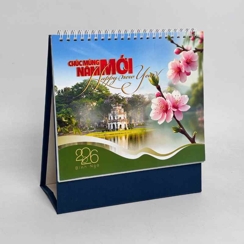 Lịch Tết Để Bàn Chữ A In Logo Theo Yêu Cầu | LTPPR01