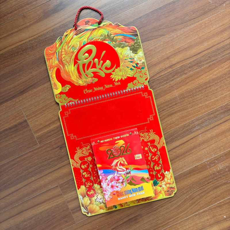 Lịch Tết In Logo Bìa Lò Xo Giữa Treo Lịch Bloc | LTPPR02