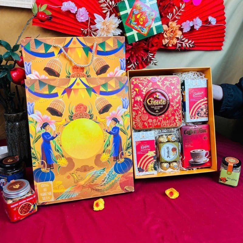 Set Quà Tết VIP In Logo Công Ty Làm Quà Tết | SQTPPR07